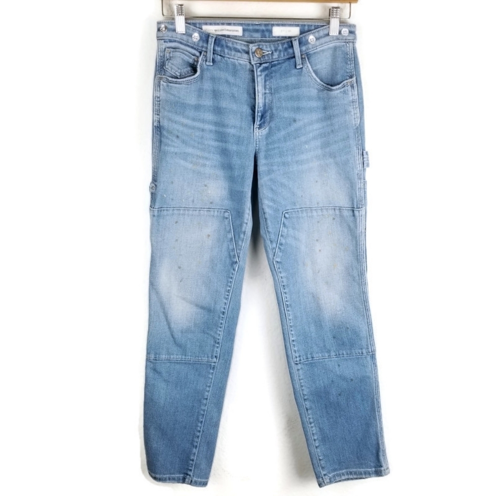Anthropologie Pilcro and the Letterpress Carpenter Paint Splatter Jeans Size 26